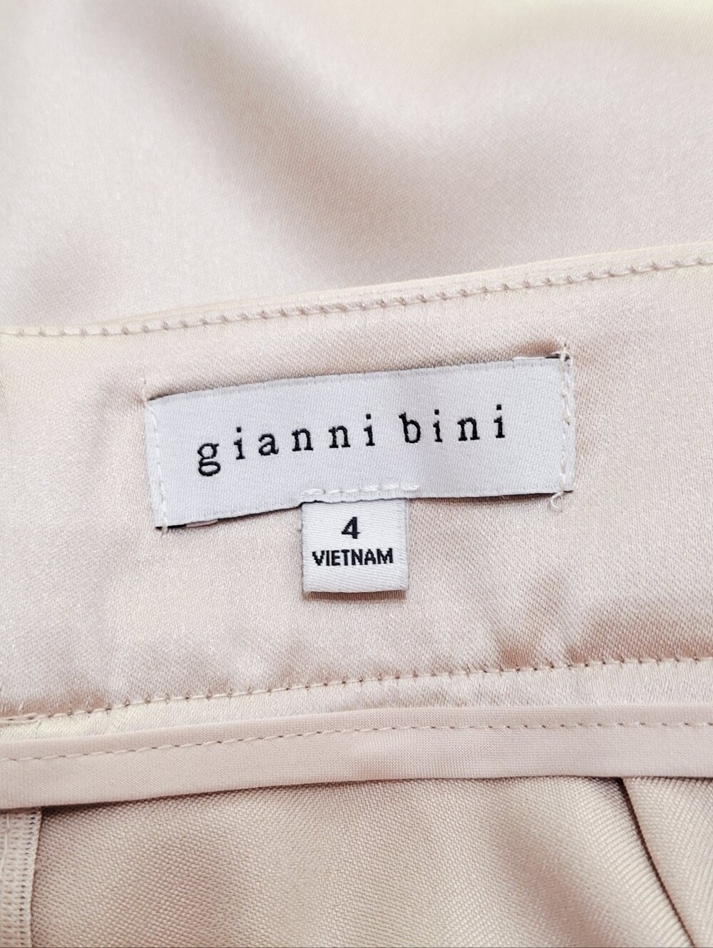 Gianni Bini High Waisted Wide Leg Satin Trousers - Size 4 - Picture 8 of 9